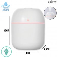 Umidificador 220ml LED LEY-1785 Lehmox - Branco